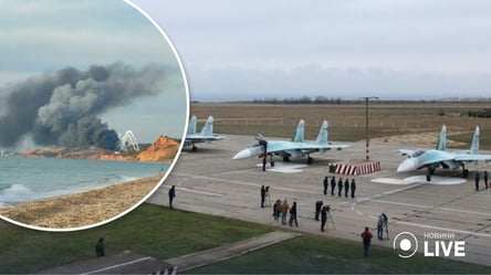 У Криму пролунали вибухи на аеродромі Бельбек: помічена детонація, дим закрив усе небо - 285x160