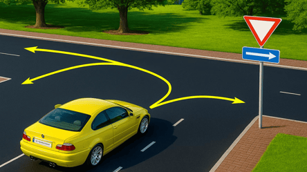 Хитрый тест ПДД — куда может ехать водитель - 285x160