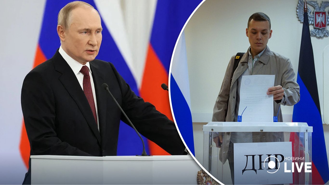 Российский диктатор путин заявил, что удивлен результатами псевдореферендумов