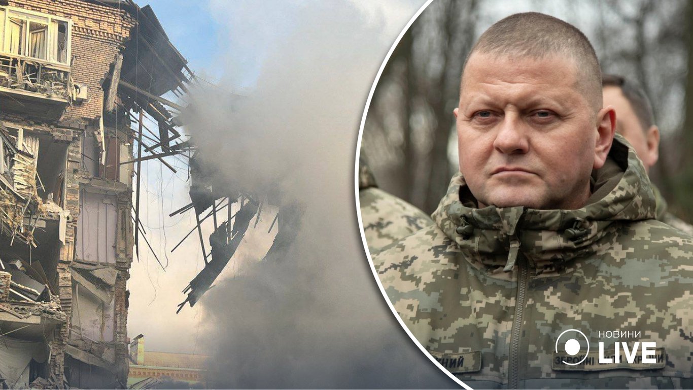 Залужний розповів деталі ракетного обстрілу України