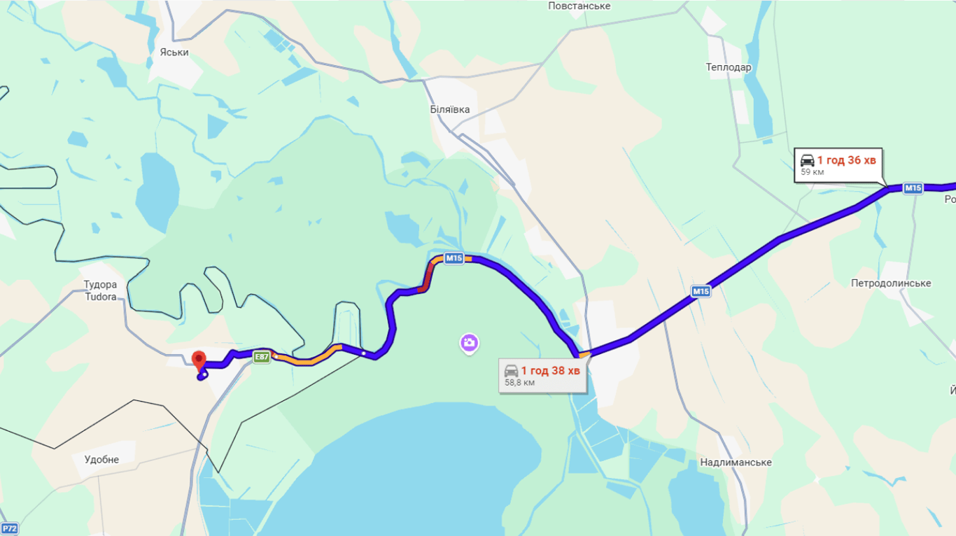 Затори на трасі Одеса-Рені