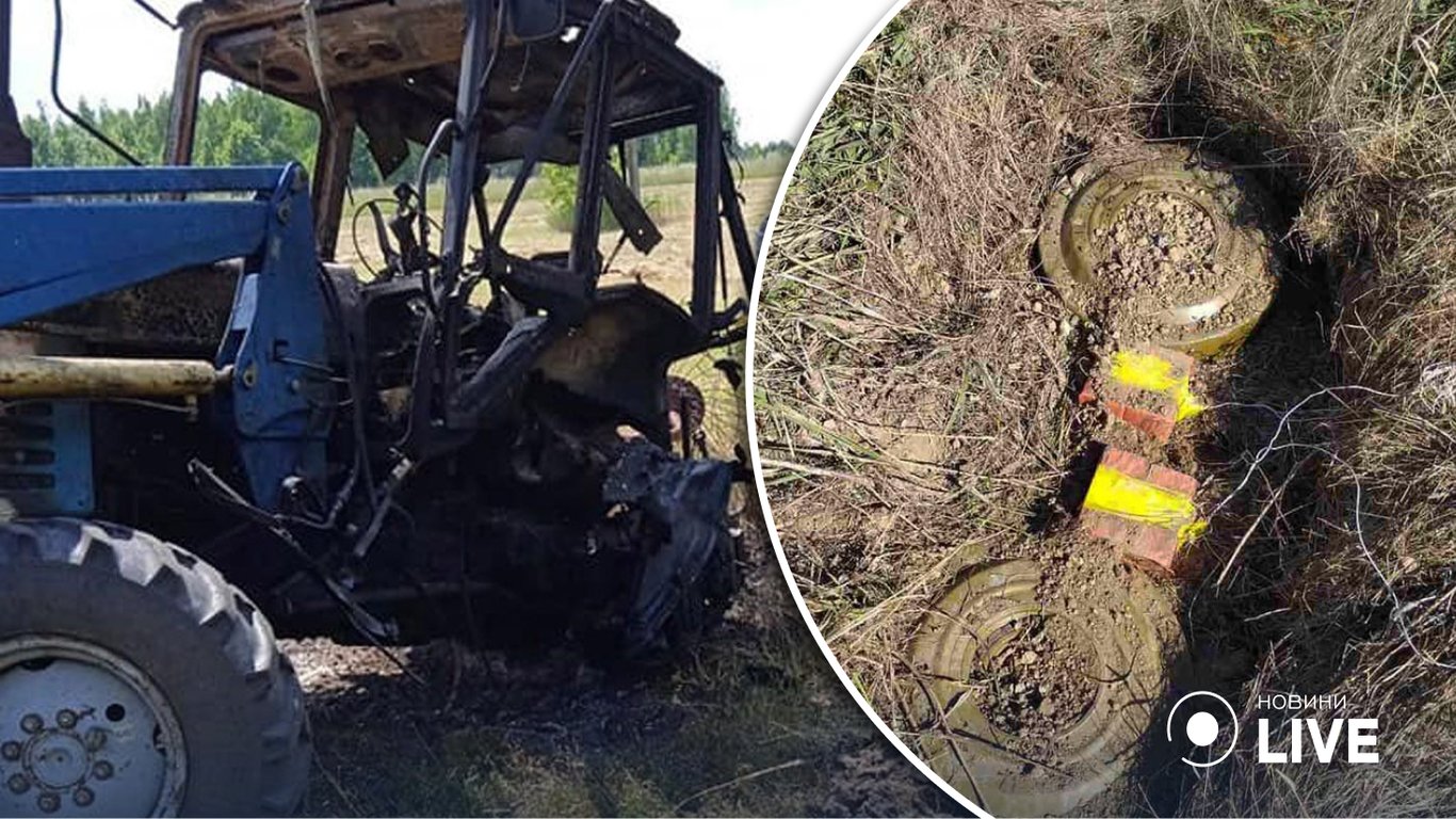 В Зеленодольской громаде на вражеском снаряде взорвался трактор