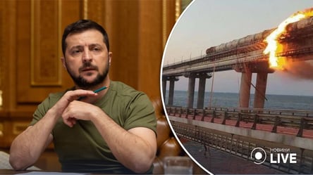 Зеленский впервые прокомментировал подрыв Крымского моста - 285x160