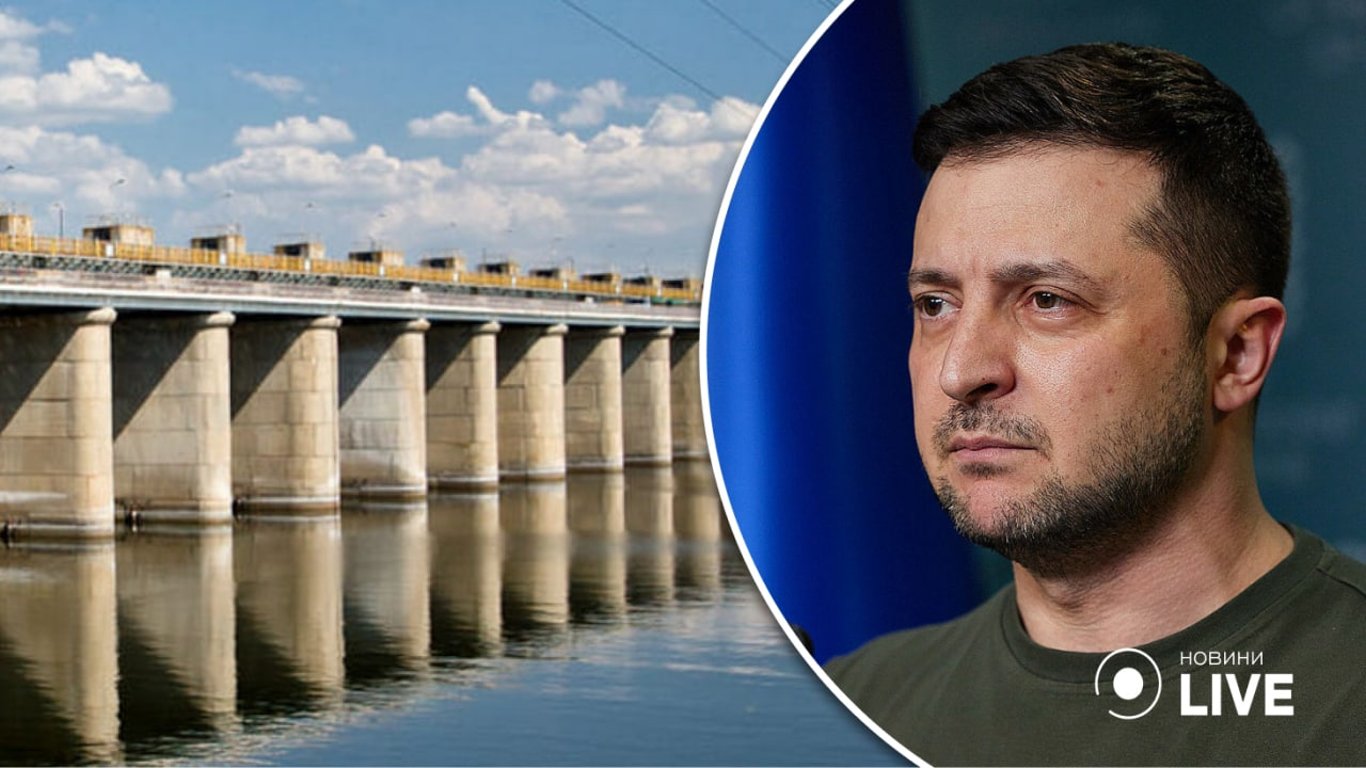 Зеленский описал, что произойдет в случае подрыва Каховской ГЭС