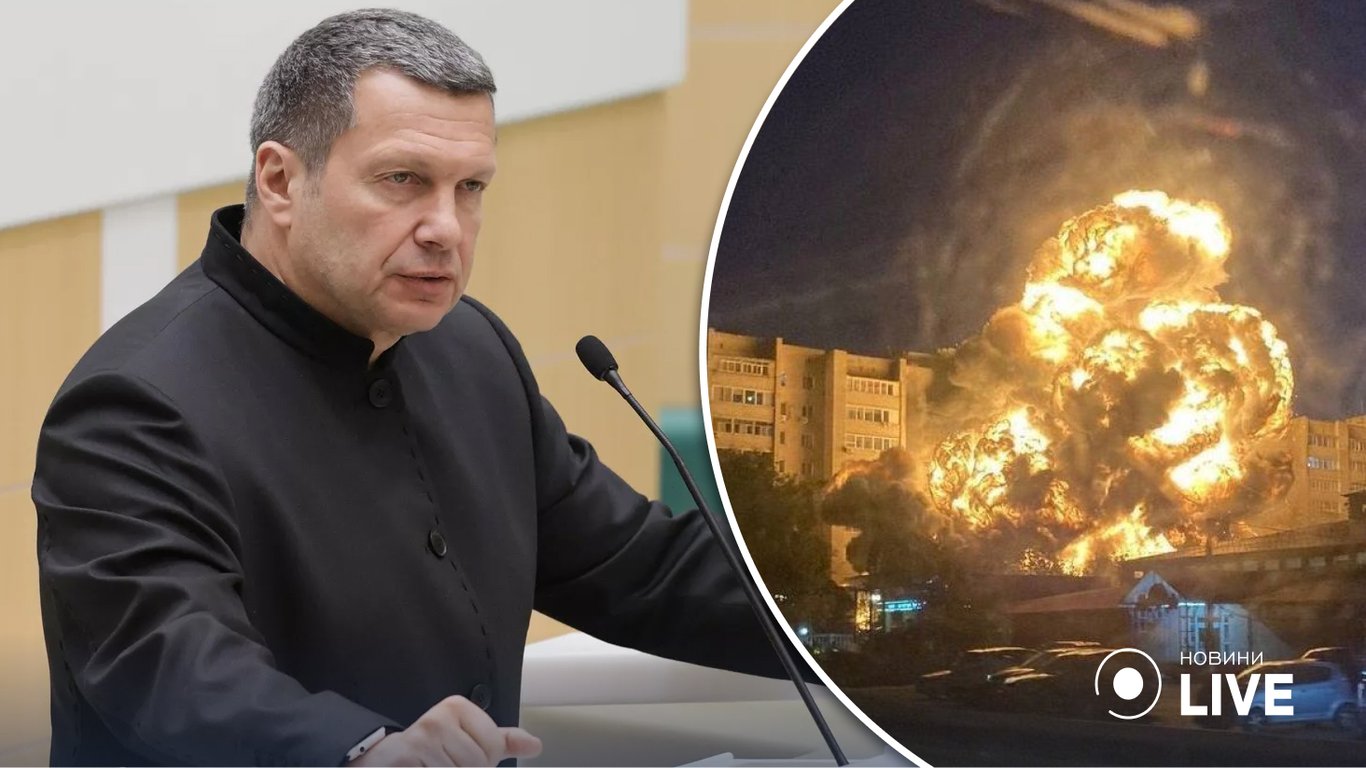 Пропагандист Соловьев обвинил дом в падении Су-24 в Ейске