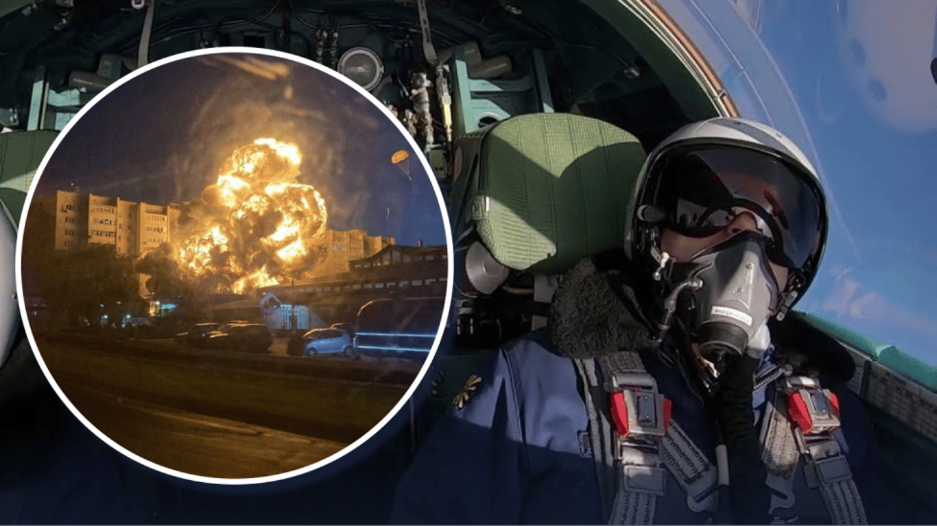 Падение Су-24 в Ейске: в сети показали эпическое видео
