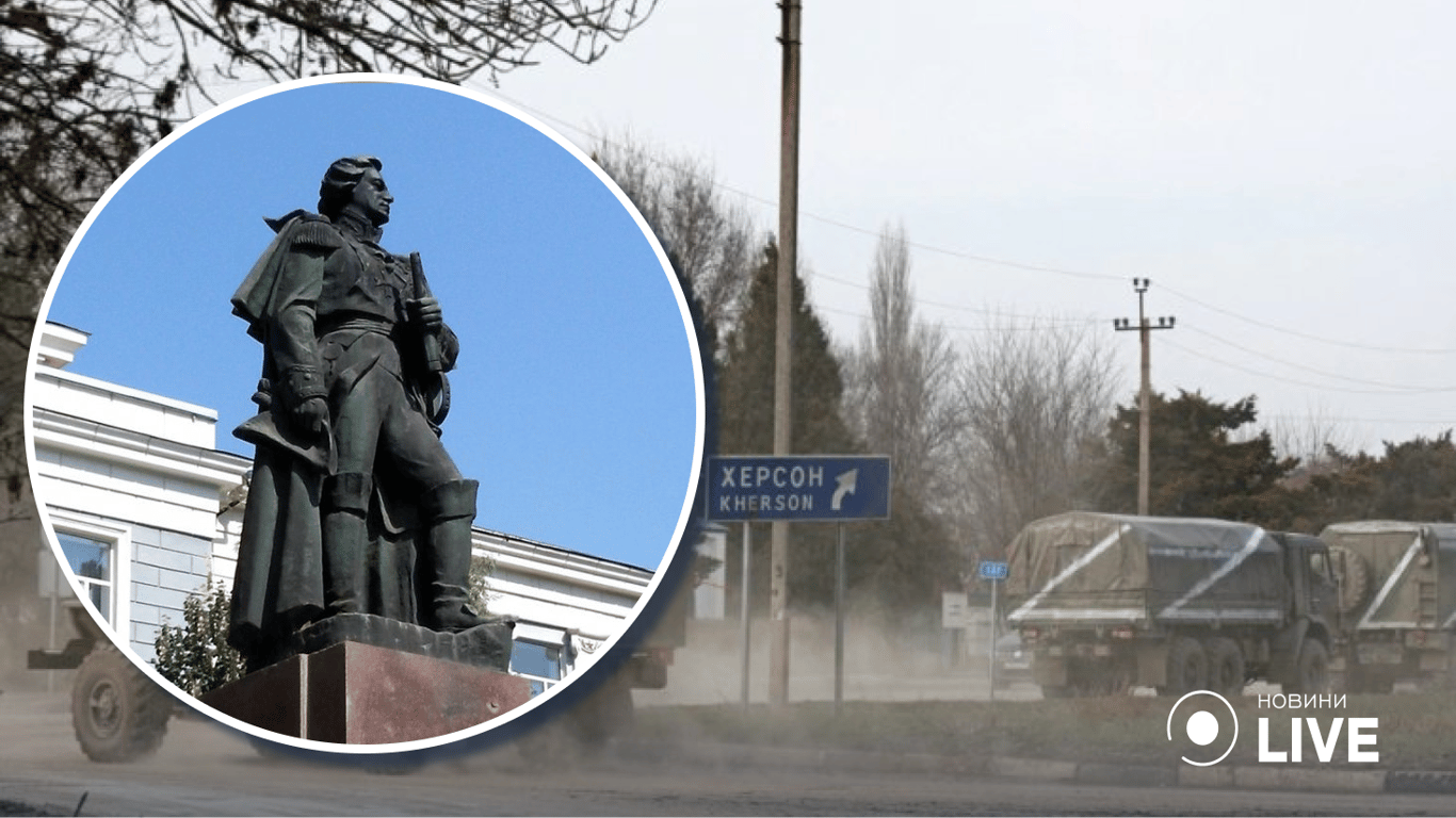 Окупанти викрали з Херсона пам’ятники Ушакову та Суворову
