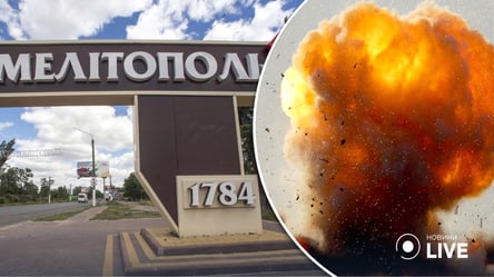 В Мелитополе ночью раздалось семь мощных взрывов: что известно - 285x160