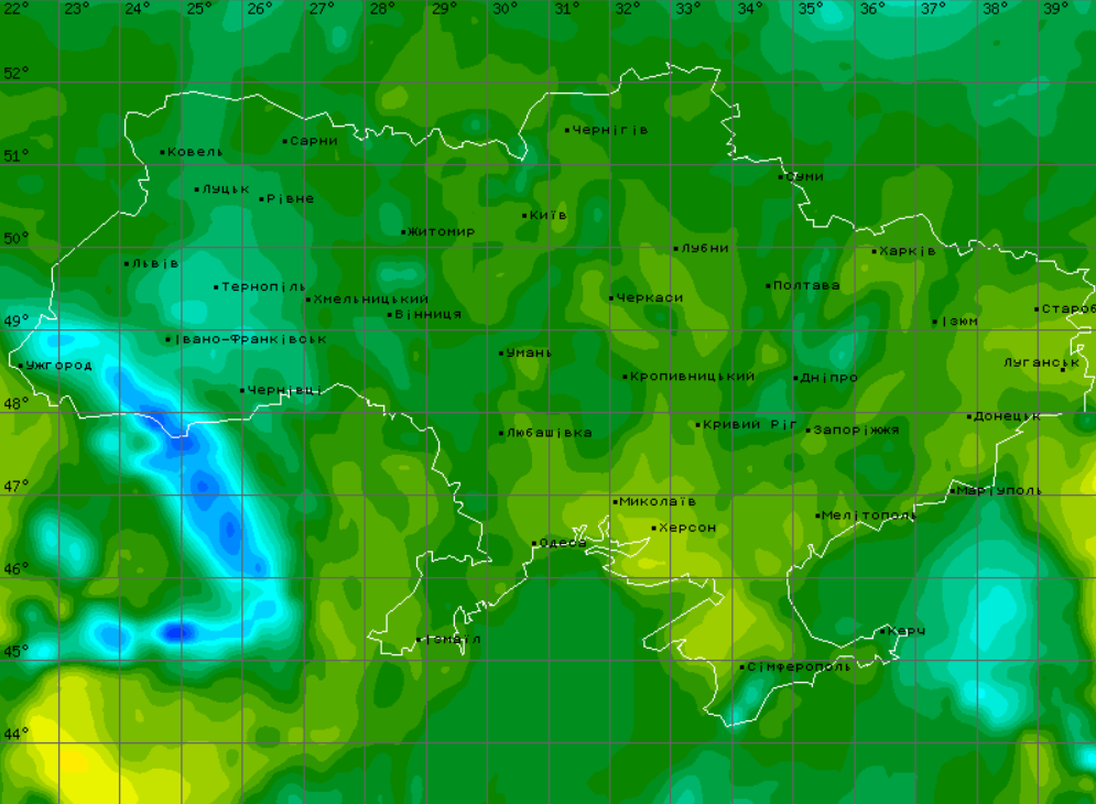 Погода в Україні 25 липня
