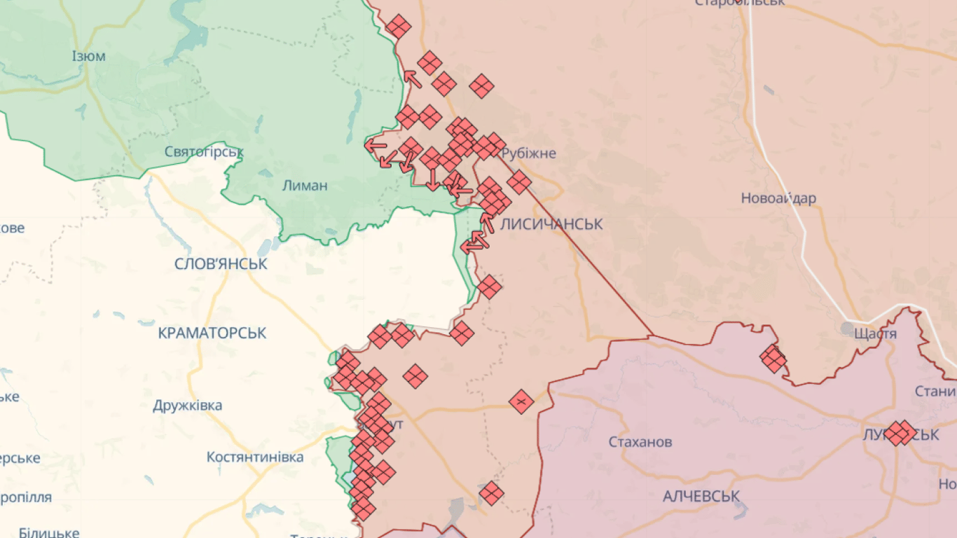 Онлайн-карты боевых действий в Украине на сегодня, 2 августа: DeepState, Liveuamap, ISW