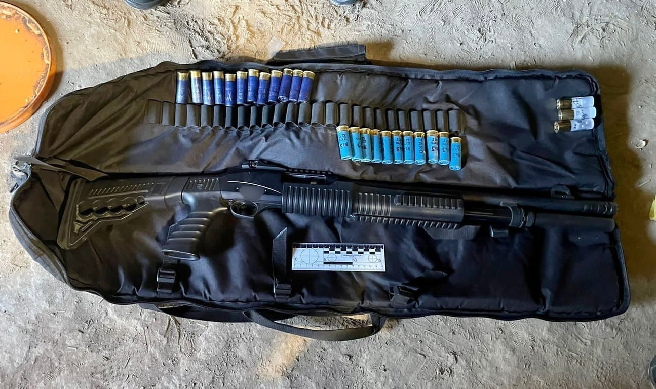 Вилучена зброя. Фото: ГУНП в Одеській області