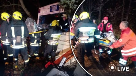 Во Франковске автобус с 14 людьми въехал в дерево: пострадавших зажало внутри - 285x160