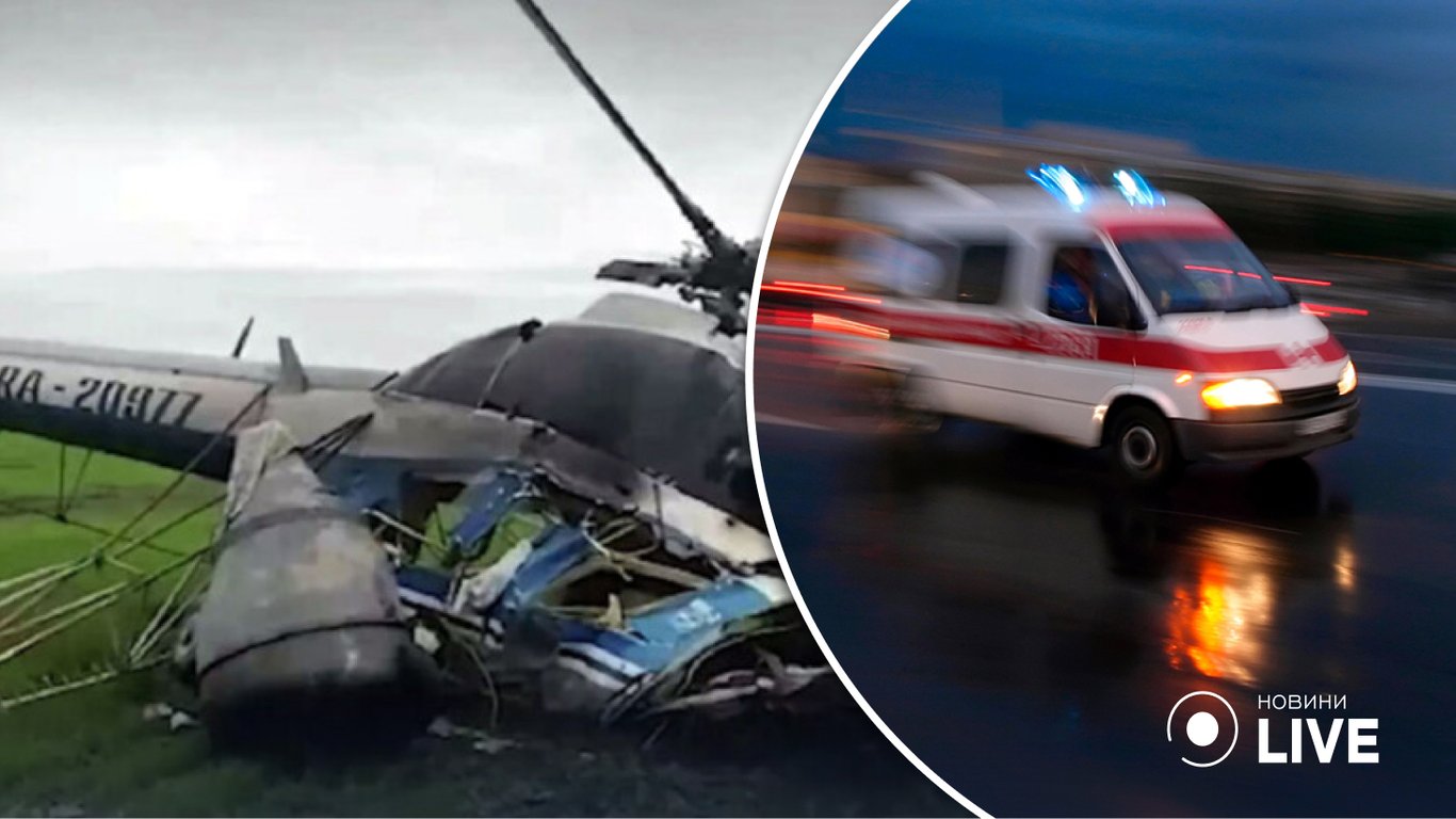 У росії розбився вертоліт Мі-2, є постраждалі
