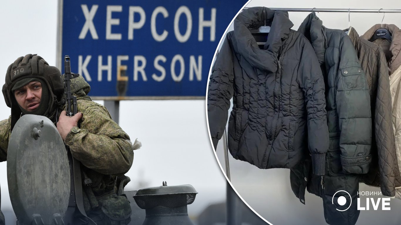 Российские военные перемещаются по Херсону в гражданской одежде