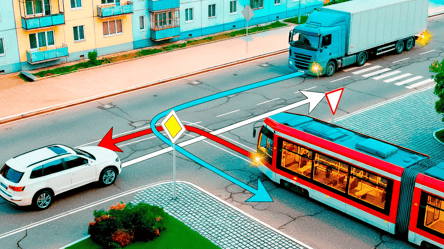 Тест ПДР на перехресті — хто має дати дорогу усім - 285x160