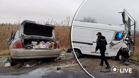 На Одещині автомобіль зіткнувся з мікроавтобусом: загинула жінка - 285x160