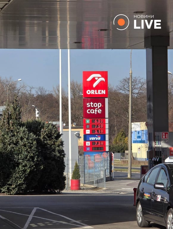 Ціни на пальне в Польщі 9 березня