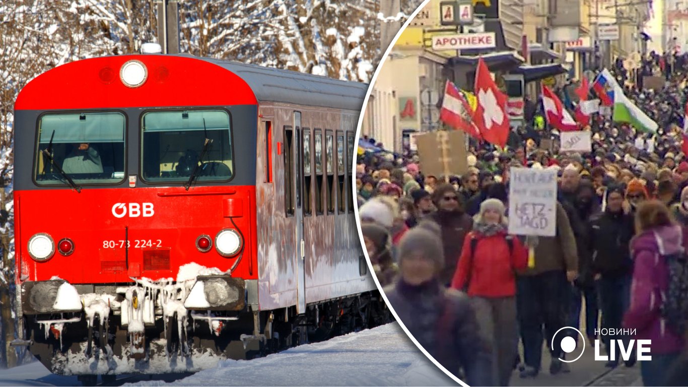 В Австрии прекратят движение железной дороги из-за забастовки рабочих