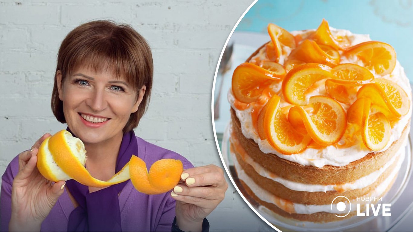 Дієтичний апельсиновий торт — рецепт Світлани Фус