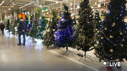 "Космічні" ялинки: скільки коштує штучне новорічне дерево в одеських магазинах - 285x160