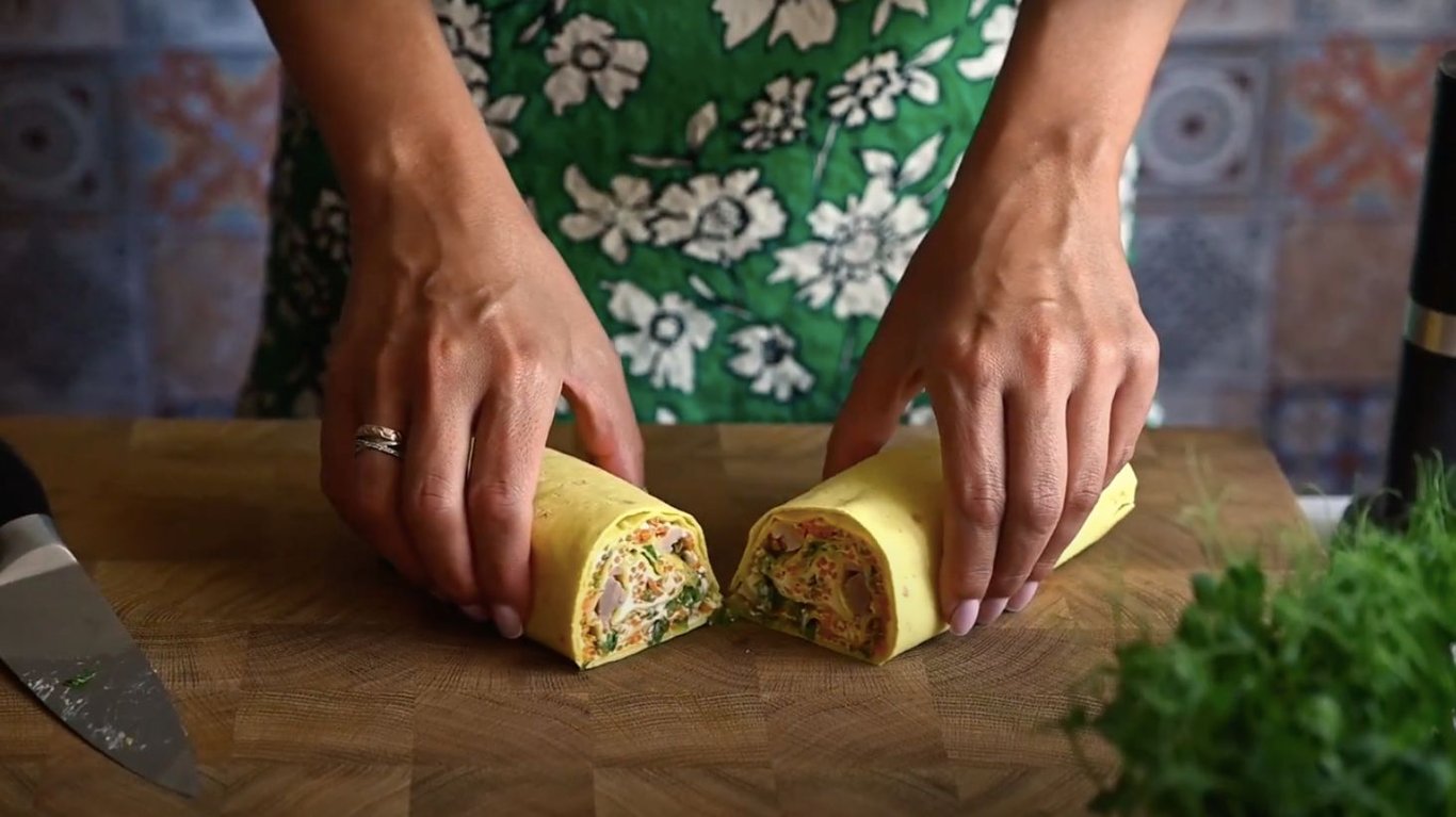 лаваш с курицей и начинкой 