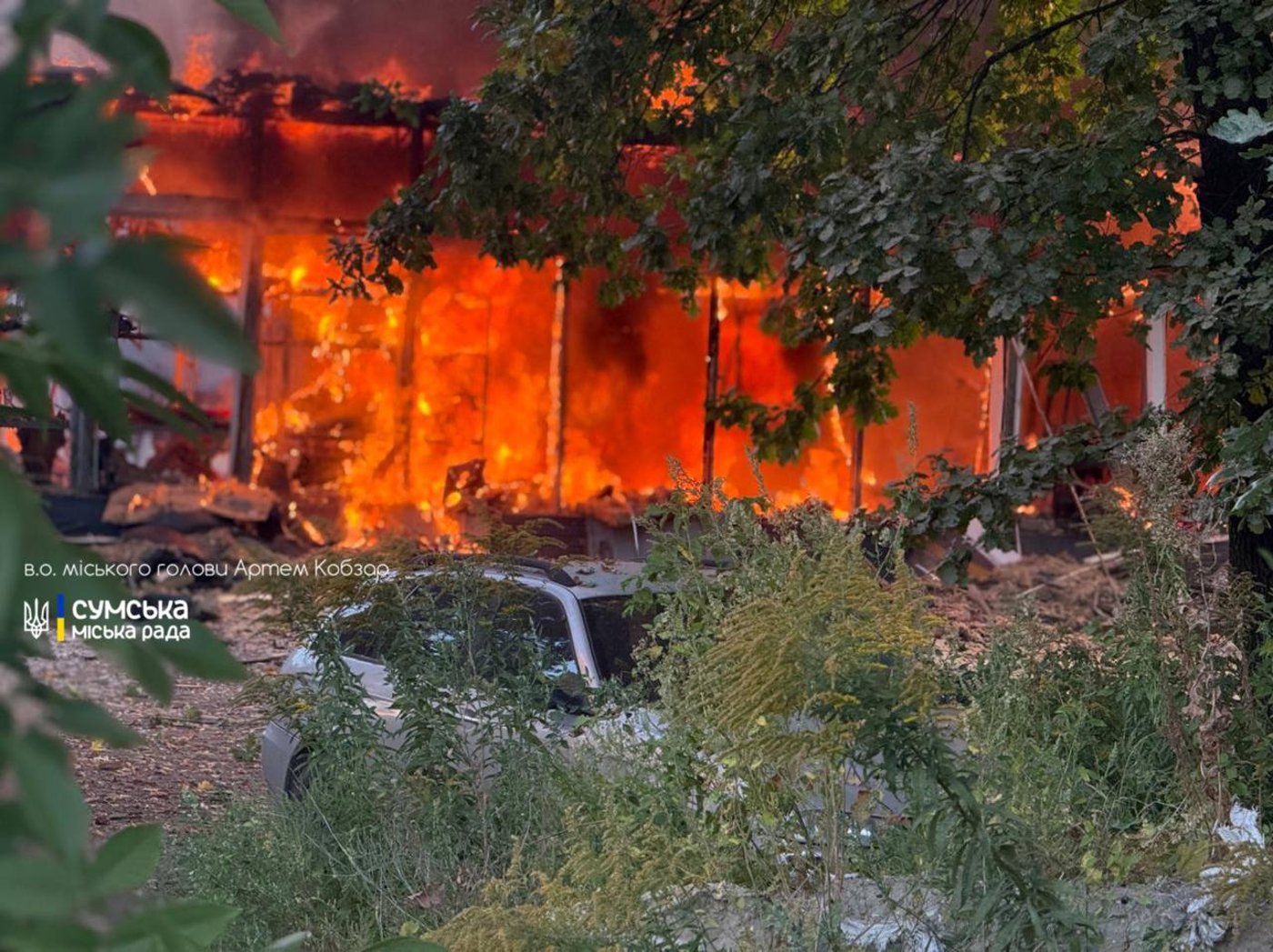 Атака РФ на Суми