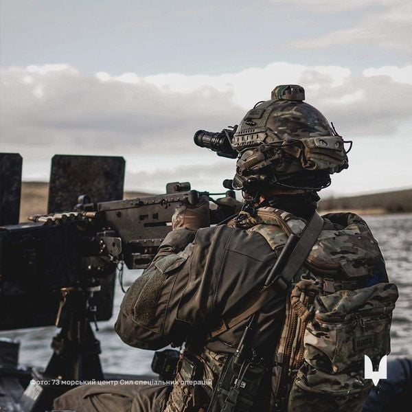 Украинский военный на фронте