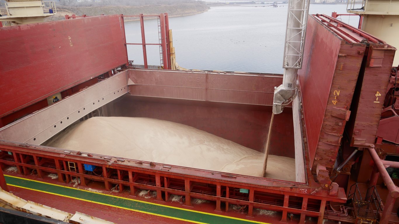 Корабель з зерном