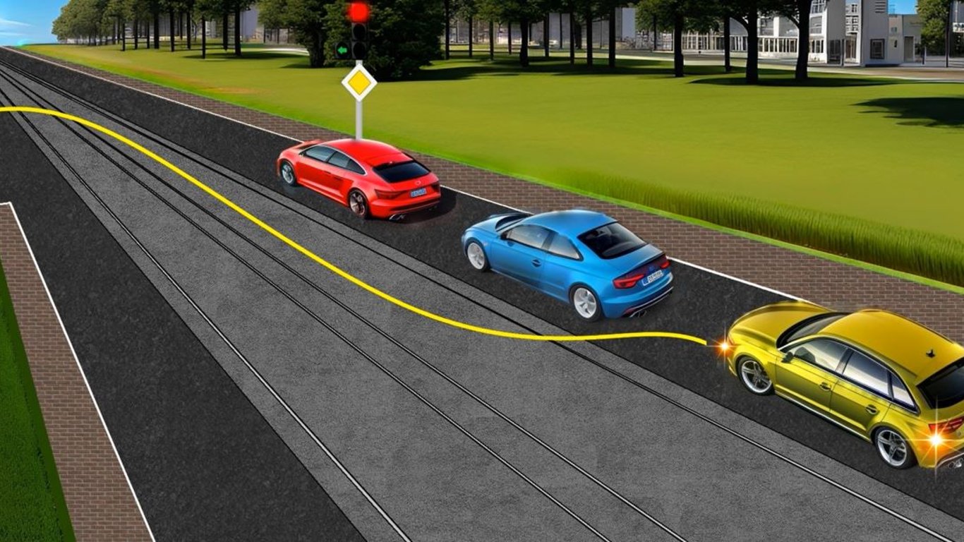 Тест по ПДД: разрешено ли водителю желтого авто выполнить сногсшибательный маневр