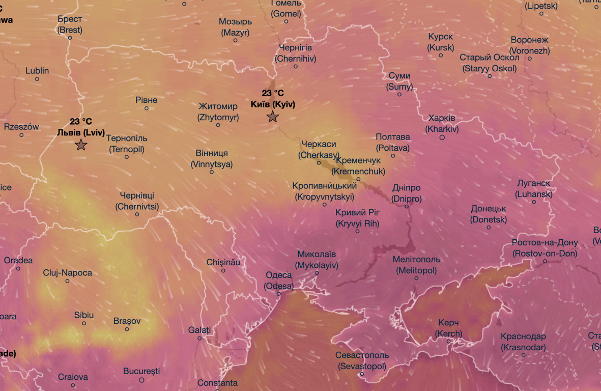 карта погоди