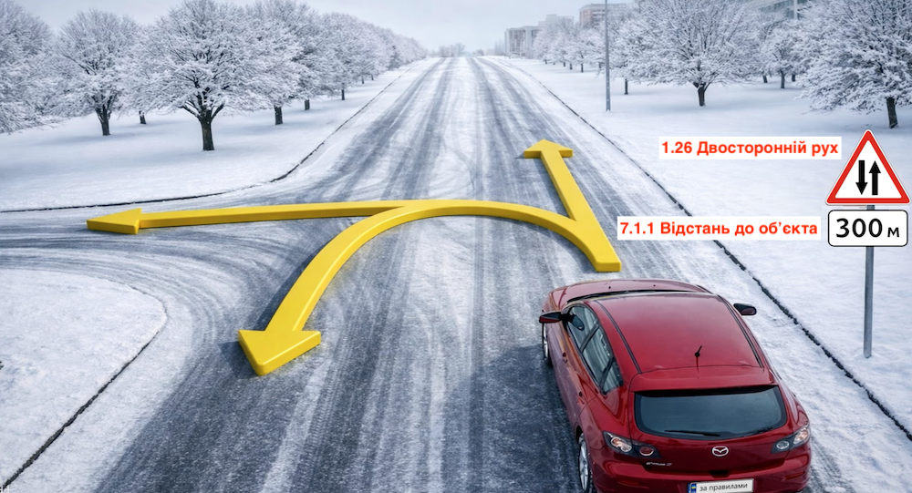 Тест з ПДР: з яких напрямках дозволений рух?