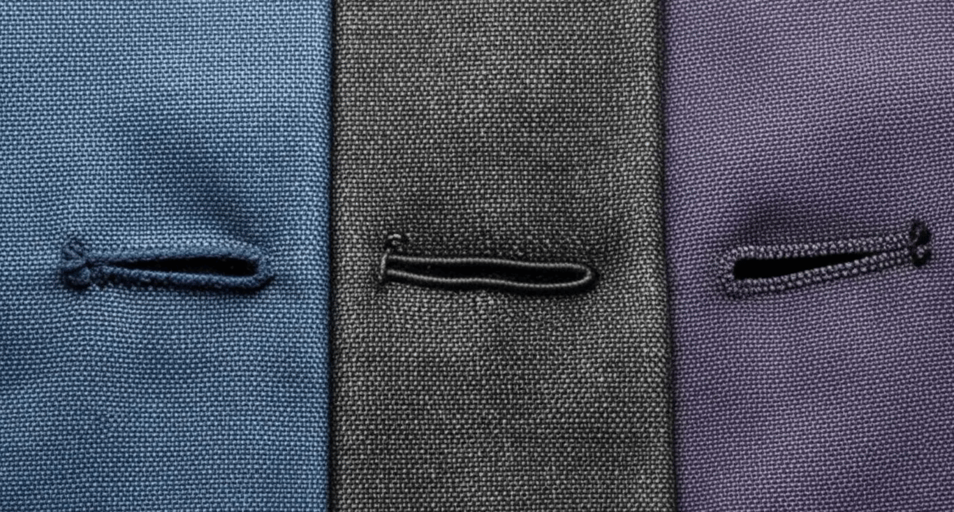 Є різні види петлі на піджаці