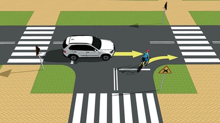 Интересный тест по ПДД — велосипед или авто проедет первым - 285x160