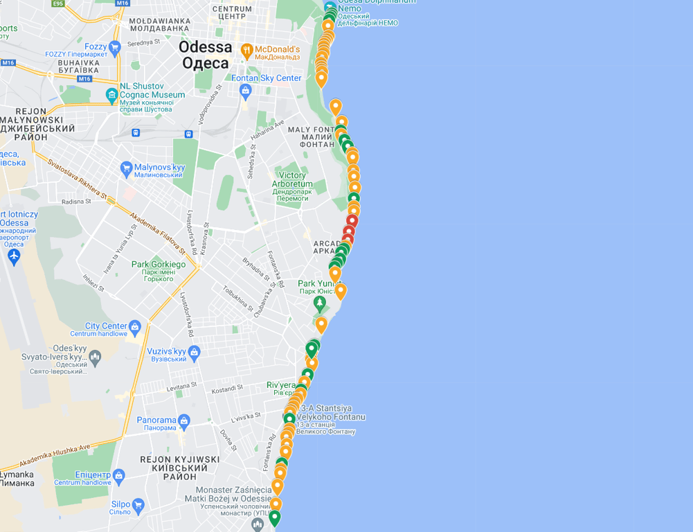 Где рекомендовано купаться в Одессе