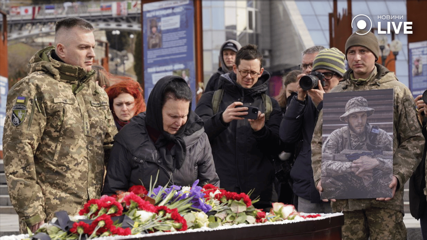 Прощання з Василем Ратушним, який загинув на фронті