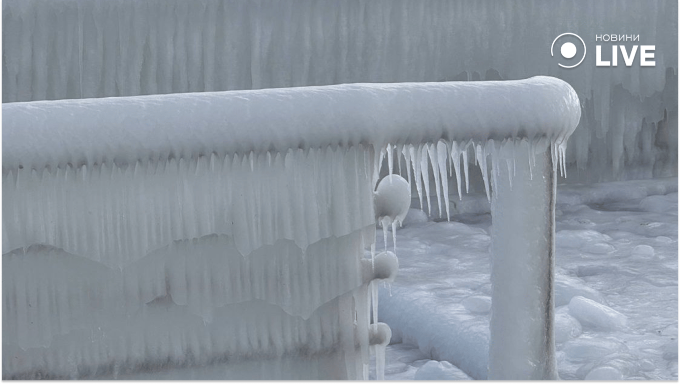 Крижане море в Одесі: фото