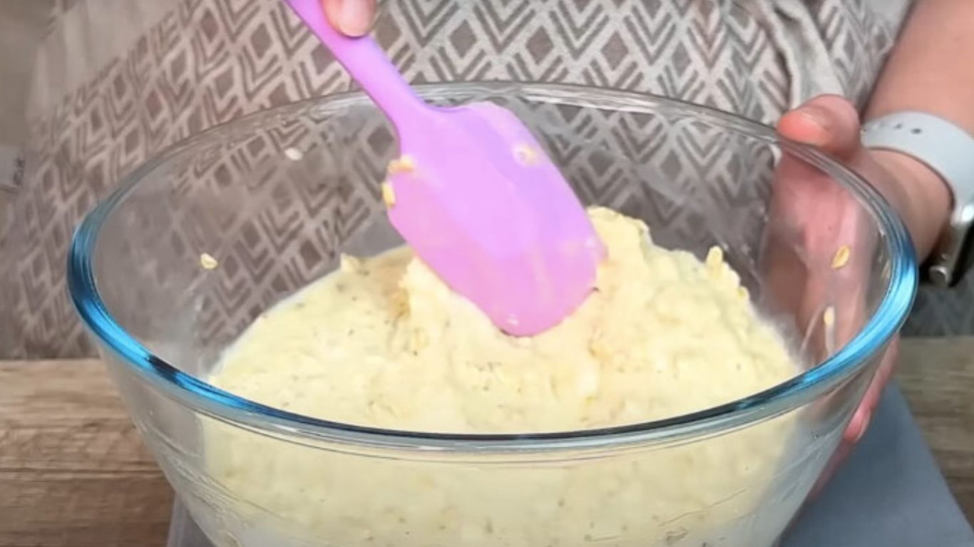 пиріг з вівсянки, яблуків та бананів низькокалорійний десерт