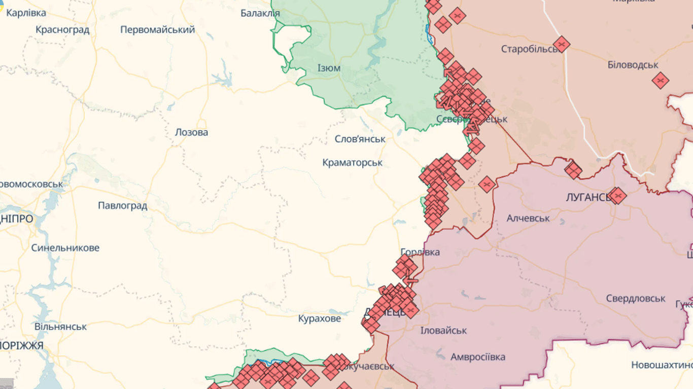 Онлайн-карти бойових дій в Україні на сьогодні, 22 серпня: DeepState, Liveuamap, ISW