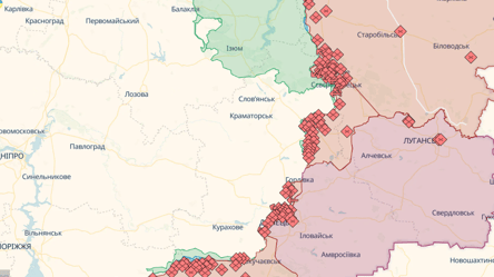 Актуальні онлайн-карти бойових дій в Україні: стан фронту на 22 серпня - 285x160