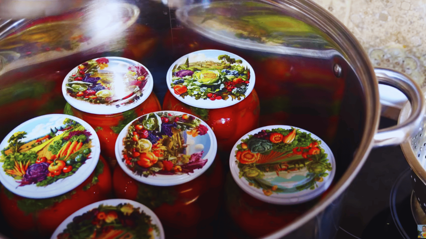 помідори з хроном та часником на зиму