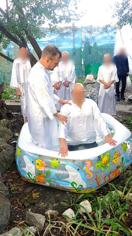 Обряд крещения осужденных