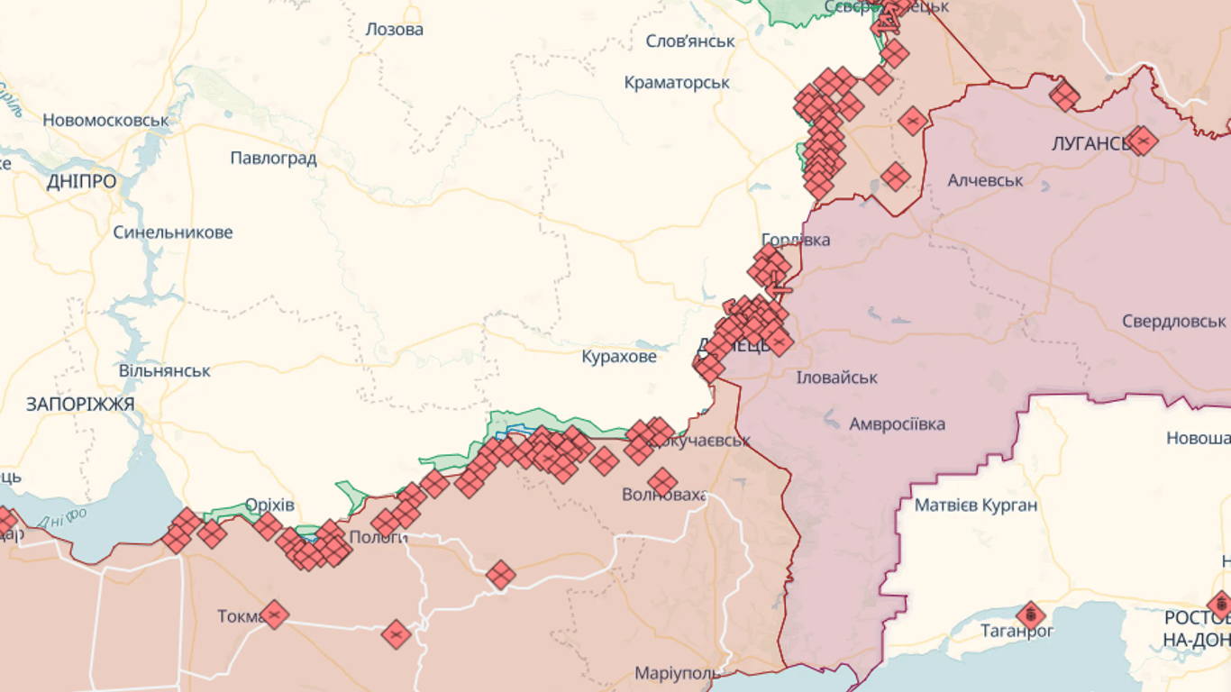 Онлайн-карты боевых действий в Украине на сегодня, 4 августа: DeepState, Liveuamap, ISW