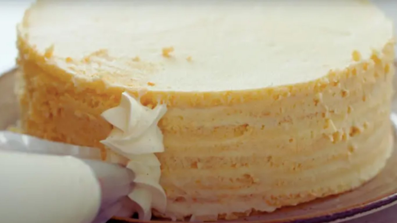 простий рецепт легкого торта молочна дівчинка