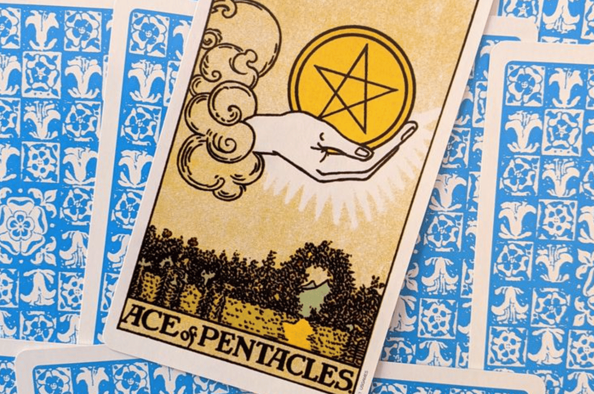 Карта "Туз Пентаклей"