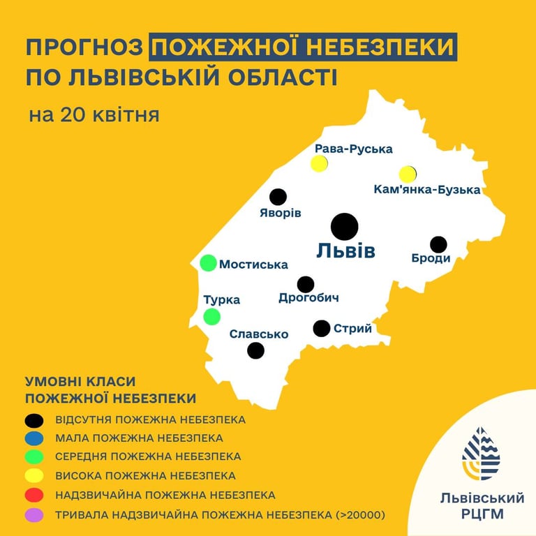 Погода у Львові 20 квітня