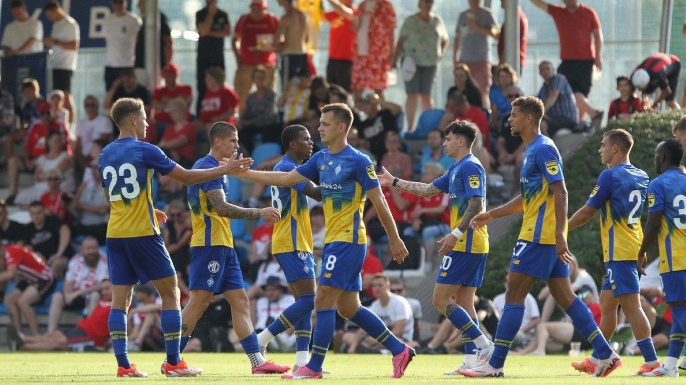 Футболисты "Динамо" Киев после матча с "Унионом"