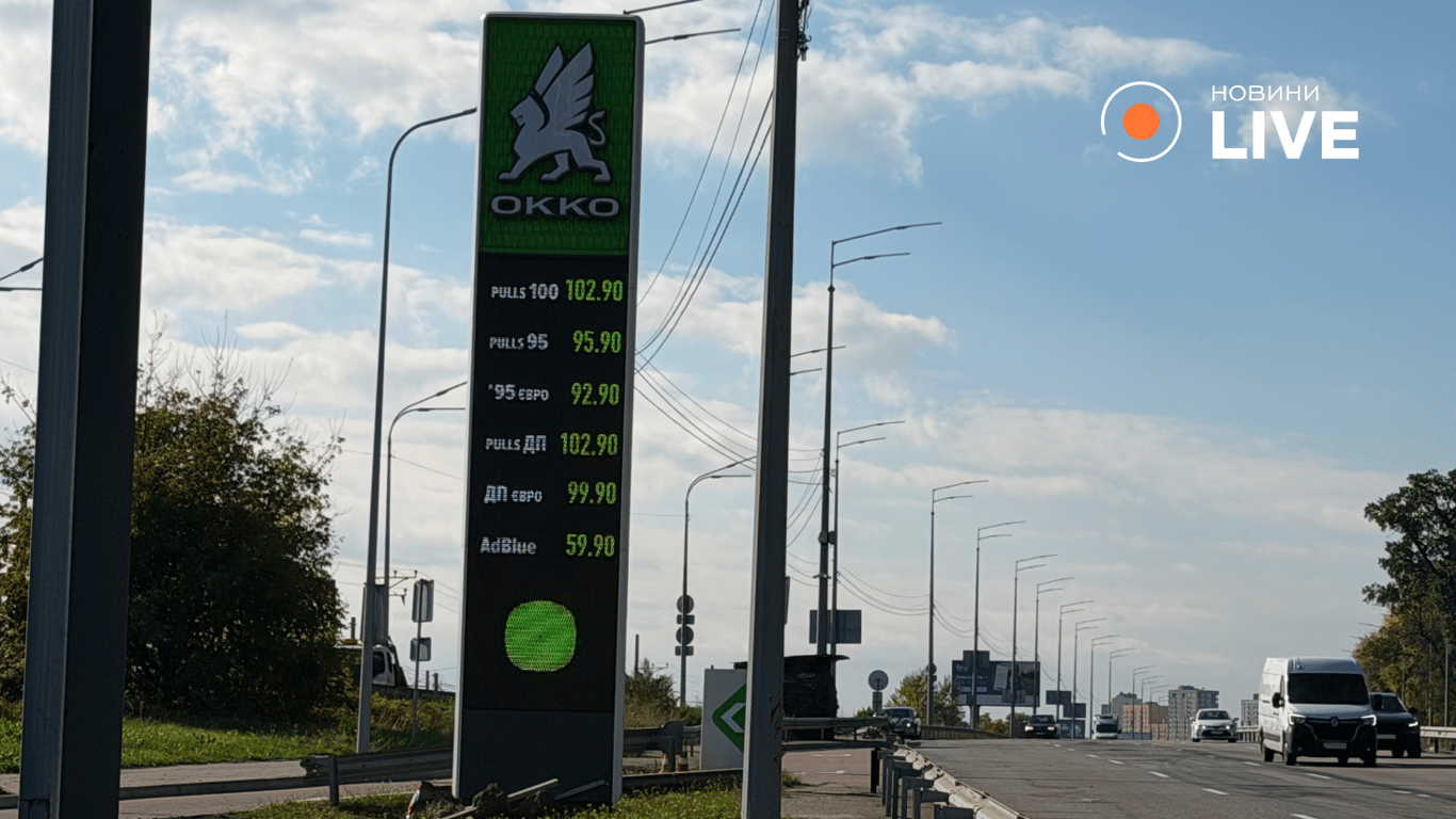 Ціни на АЗС ОККО у Києві 5 жовтня