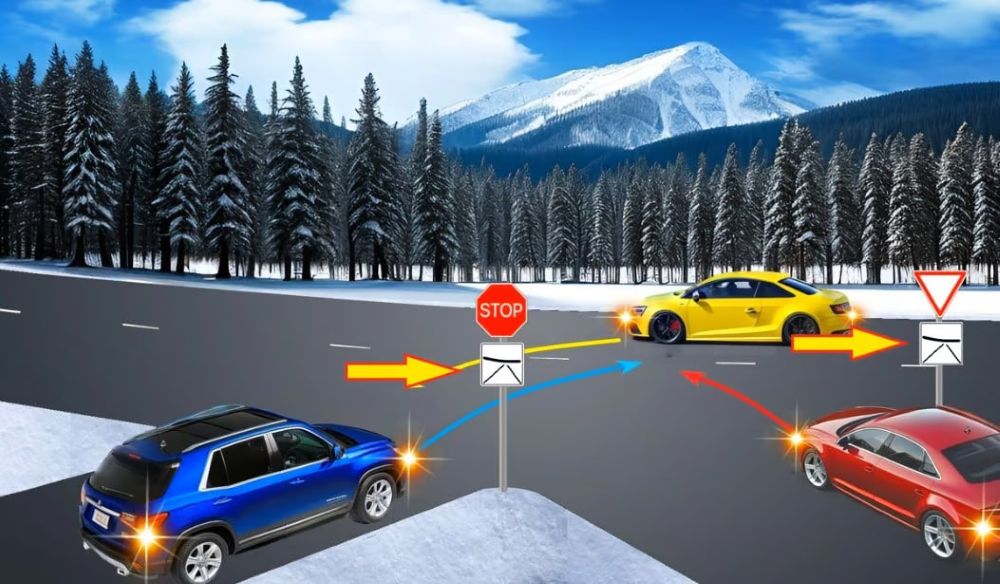 Непростий ПДР тест — в якому порядку роз’їдуться авто - фото 4