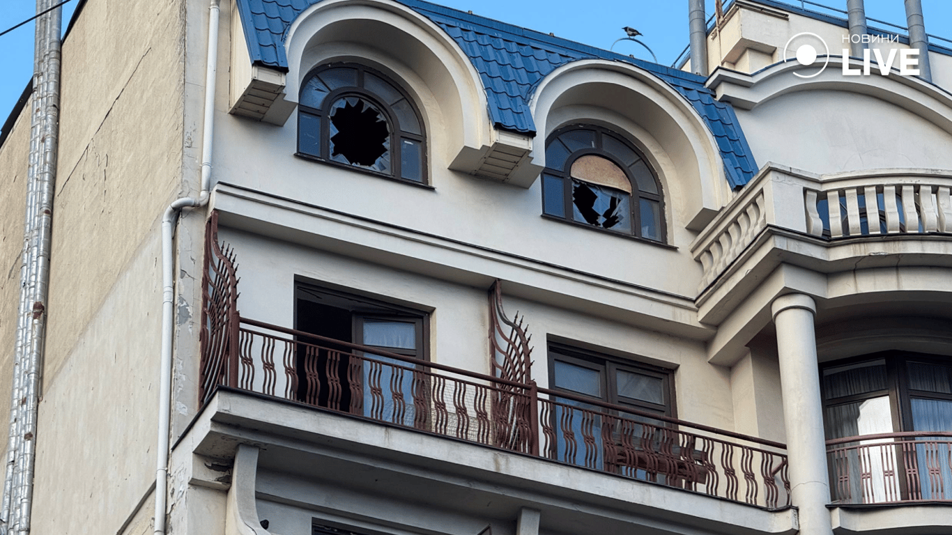 Руйнування цивільної інфраструктури в Одесі після атаки