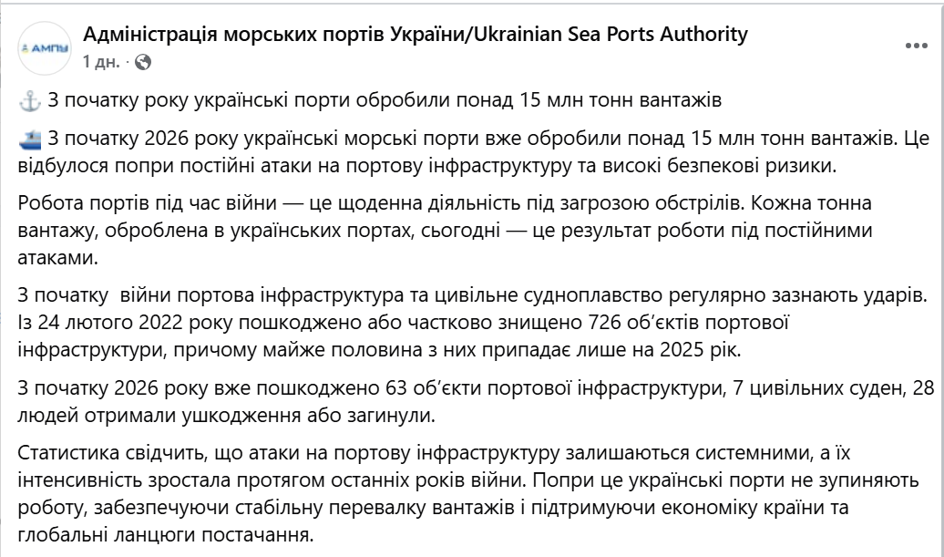 Через порти Великої Одеси з початку року перевезли 15 млн тонн - фото 1